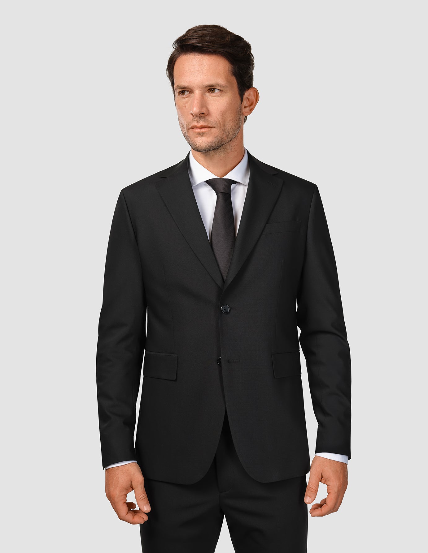 Tech Wool Blazer Black Regular